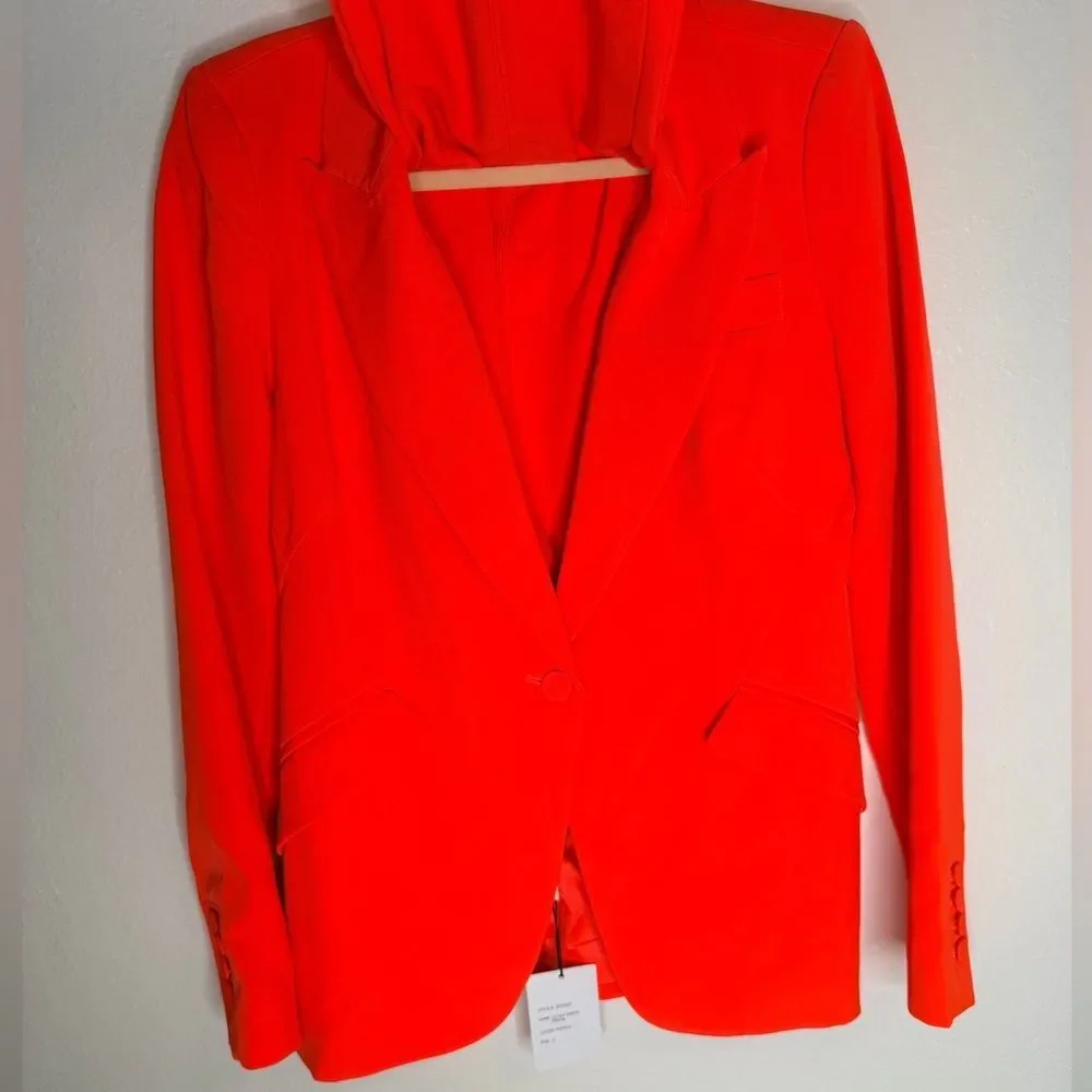 NWT Generation Love Suit Set Blazer + Pants Size Small Papaya Color $900